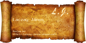 Laczay János névjegykártya